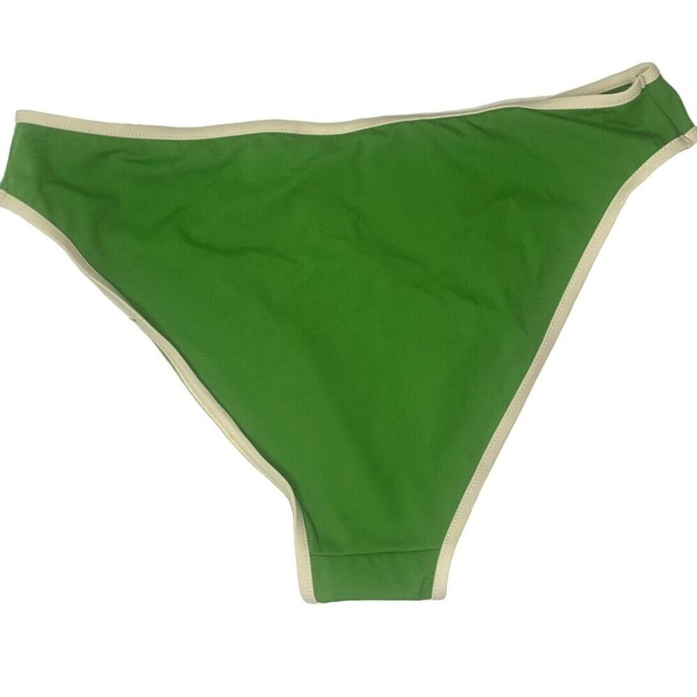NWT Andie The Bells 90's Medium Rise Bottom Swimsuit Bottom Piping M Green #3308 - Picture 12 of 15